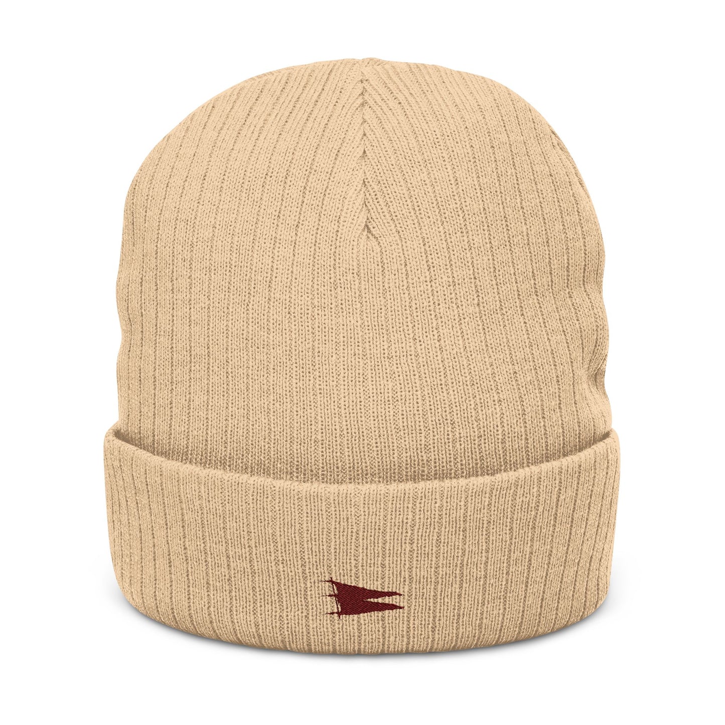 Warning Pennant Ribbed Beanie | Heritage